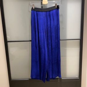 Zara Medium Royal Blue Flowy Wide Leg Pants